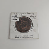 1837 US COPPER PENNY