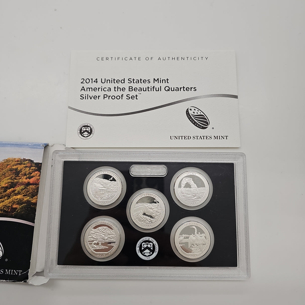 2014 United States Mint American Quarters - Silver Proof Set