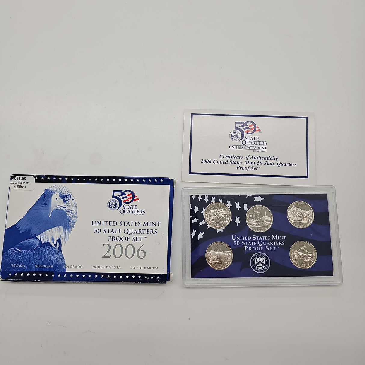 2006 United States Mint 50 State Quarters Proof Set (5 Coins)