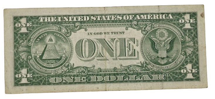 $1 One Dollar United States of America Silver Certificate, 1957