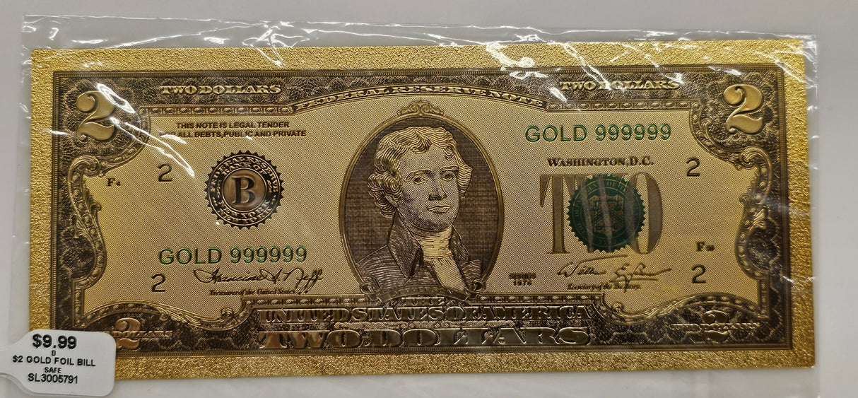 $2 Gold Foil Bill, Series 1976