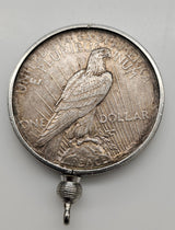 1922 Peace Dollar in Bezel Pendant Holder